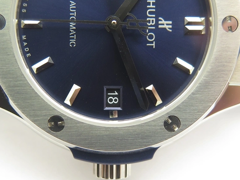 MIROTIME 0110 Original Portuguese 40mm Chrono RG Gray Dial Sliver Subdial on Leather Strap A 7392